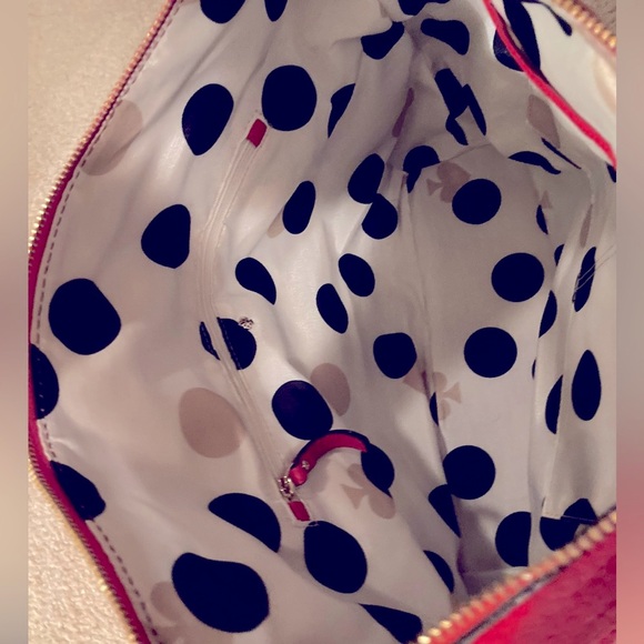 Kate Spade Red Leather Satchel Purse- New - Picture 7 of 13